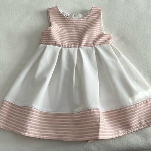 Peach and white dress by eray kids size 3